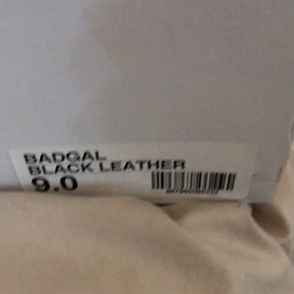 Steve Madden badgal black leather womens 9 - Picture 4 of 7